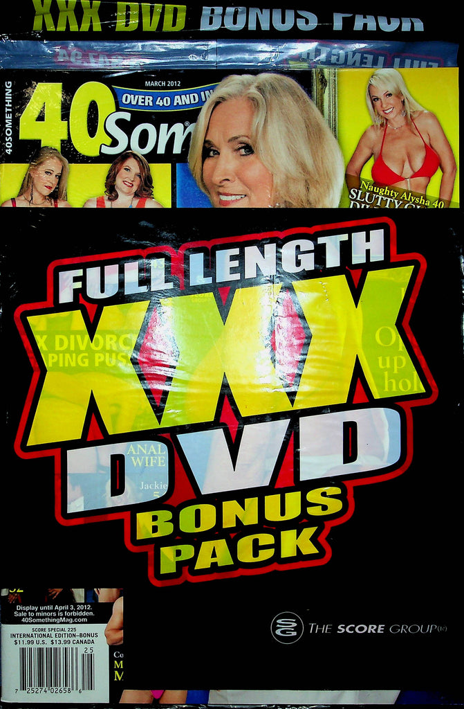 40 Something Magazine Naughty Alysha March 2012  SEALED W/DVD 101122RP