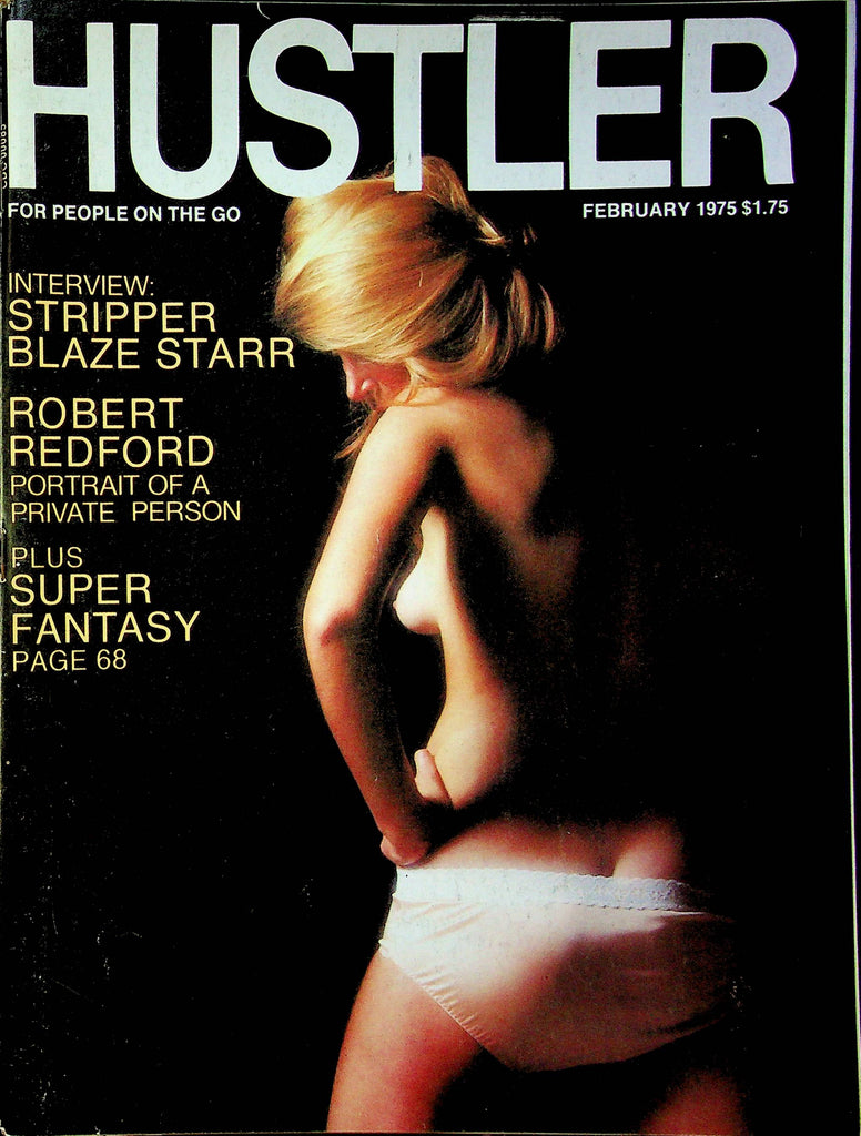 Hustler Magazine Blaze Starr & Robert Redford Feruary 1975 020223RP