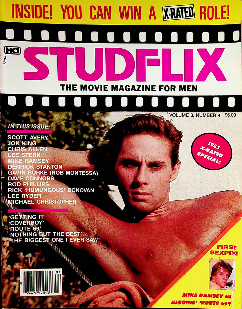Stud Flix  Gay Magazine   Cover Guy Chris Cairns / Mike Ramsey vol.3 #4  1985    050422lm-p