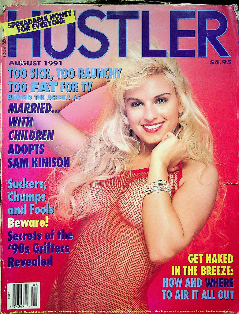Hustler Magazine Sam Kinison & Darlene & Michele August 1991 0628122RP