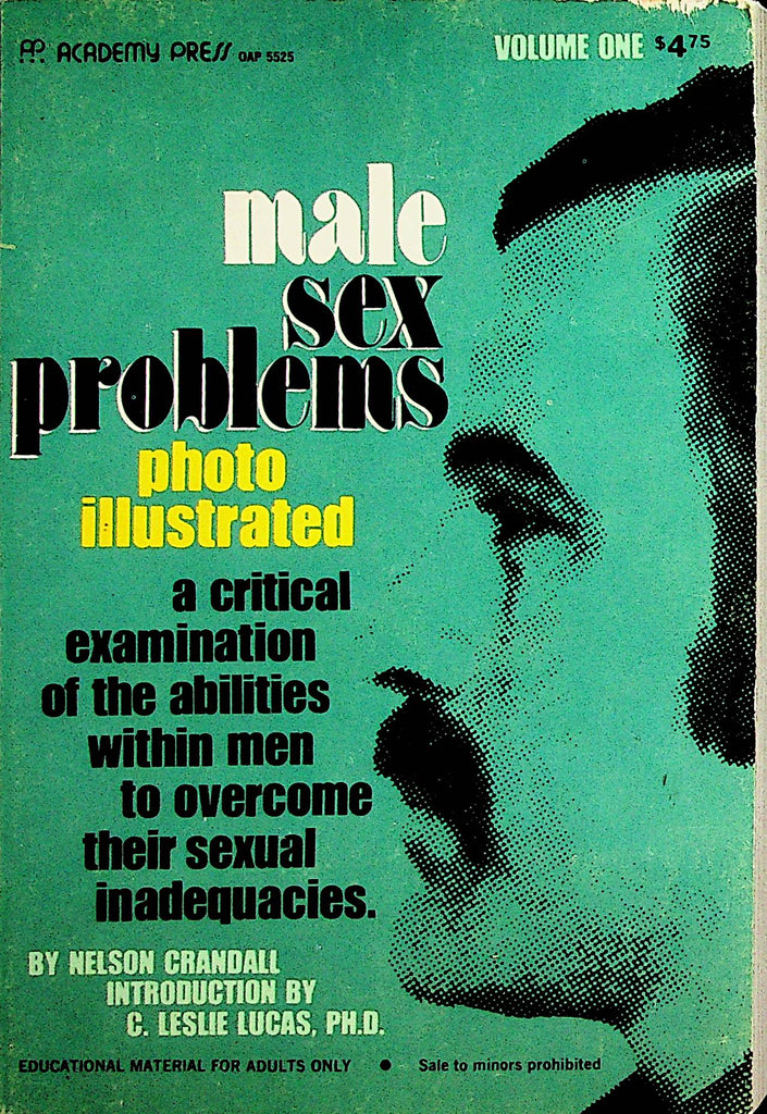 Male Sex Problems Photo Illustrated Book by Nelson Crandall vol.1 1971 Academy Press   031323lm-p