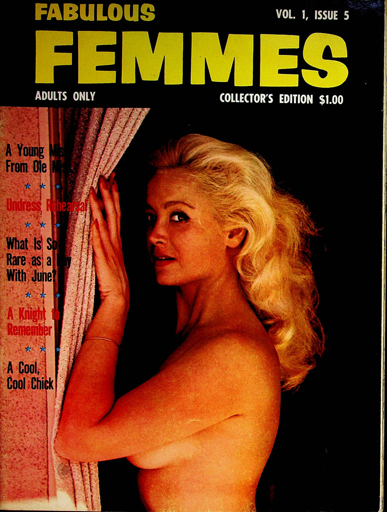 Fabulous Femmes Busty Vintage Magazine  June Joyce   vol.1 #5 1963      070122lm-p