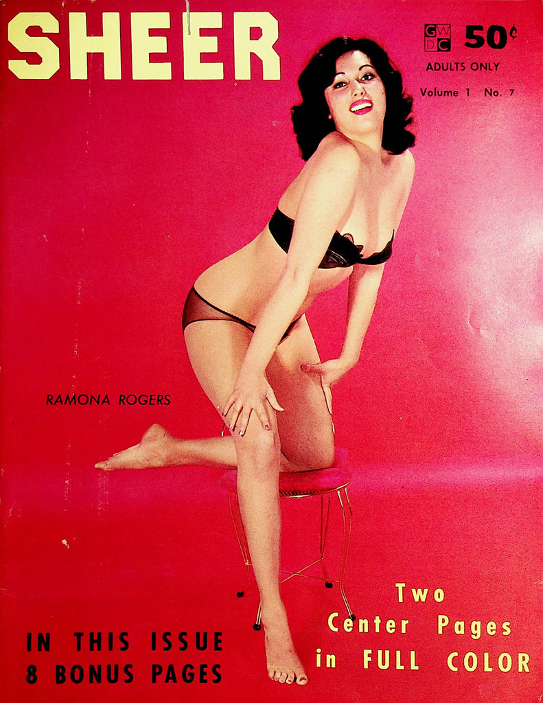 Sheer Magazine  Covergirl Ramona Rogers vol.1 #7  1959   082321lm-dm