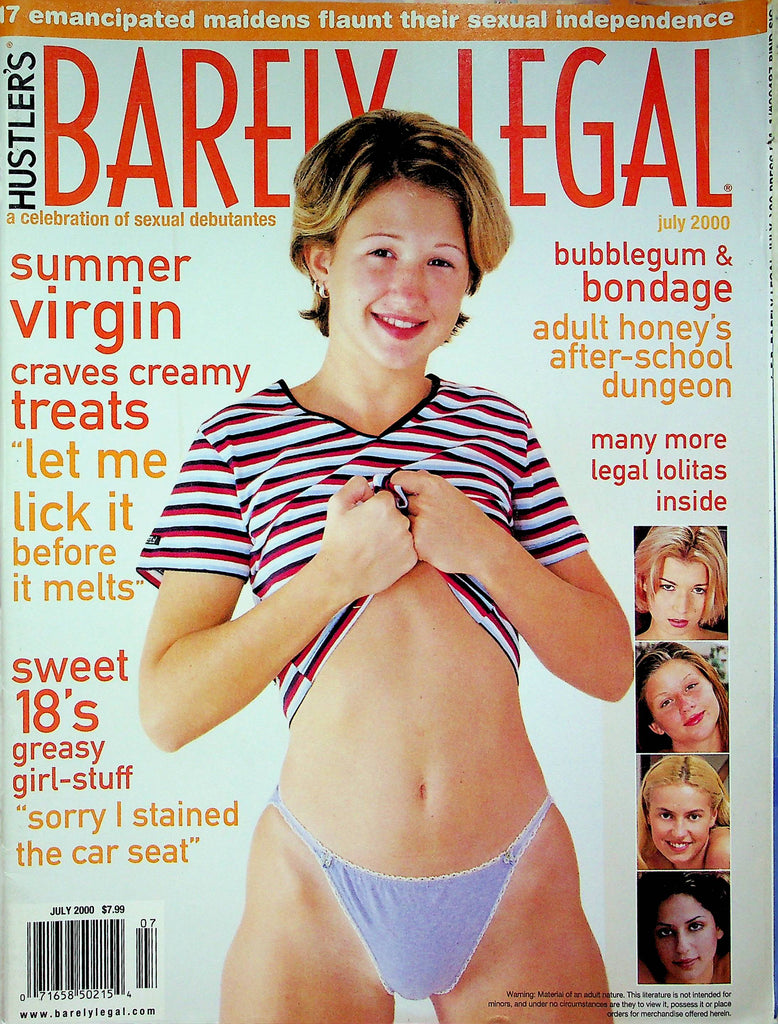 Hustler Barely Legal Magazine Betty Valentine & Shea July 2000 111422RP