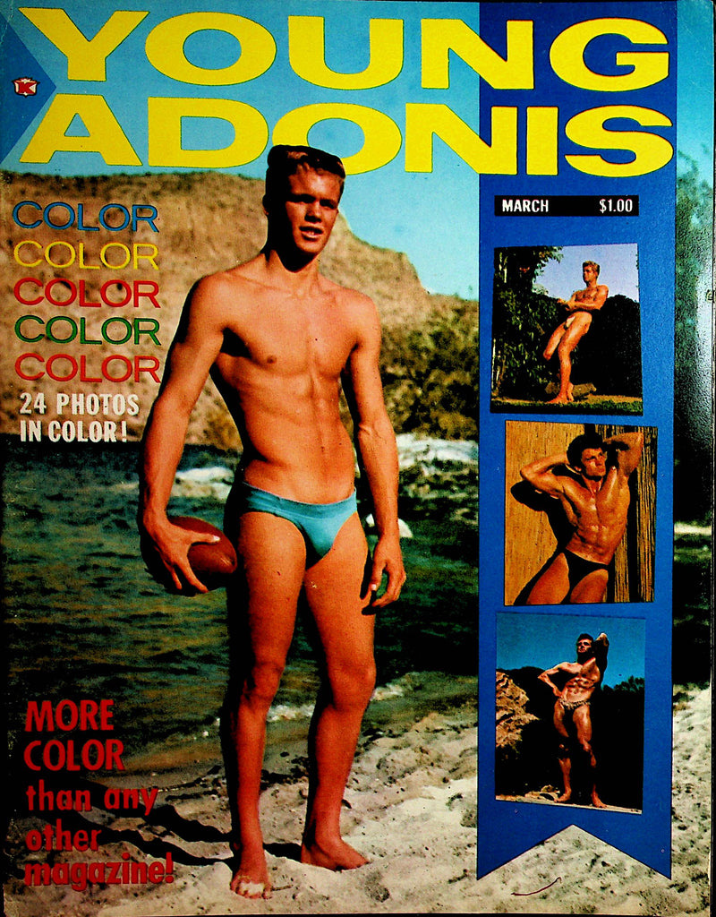 Young Adonis Vintage Men's Physique Magazine   February 1963   122121lm-dm