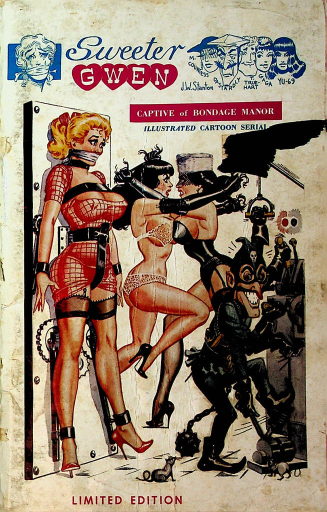 Sweeter Gwen Illustrated Cartoon Book  Captive Of Bondage Manor  1963  062621lm-DM