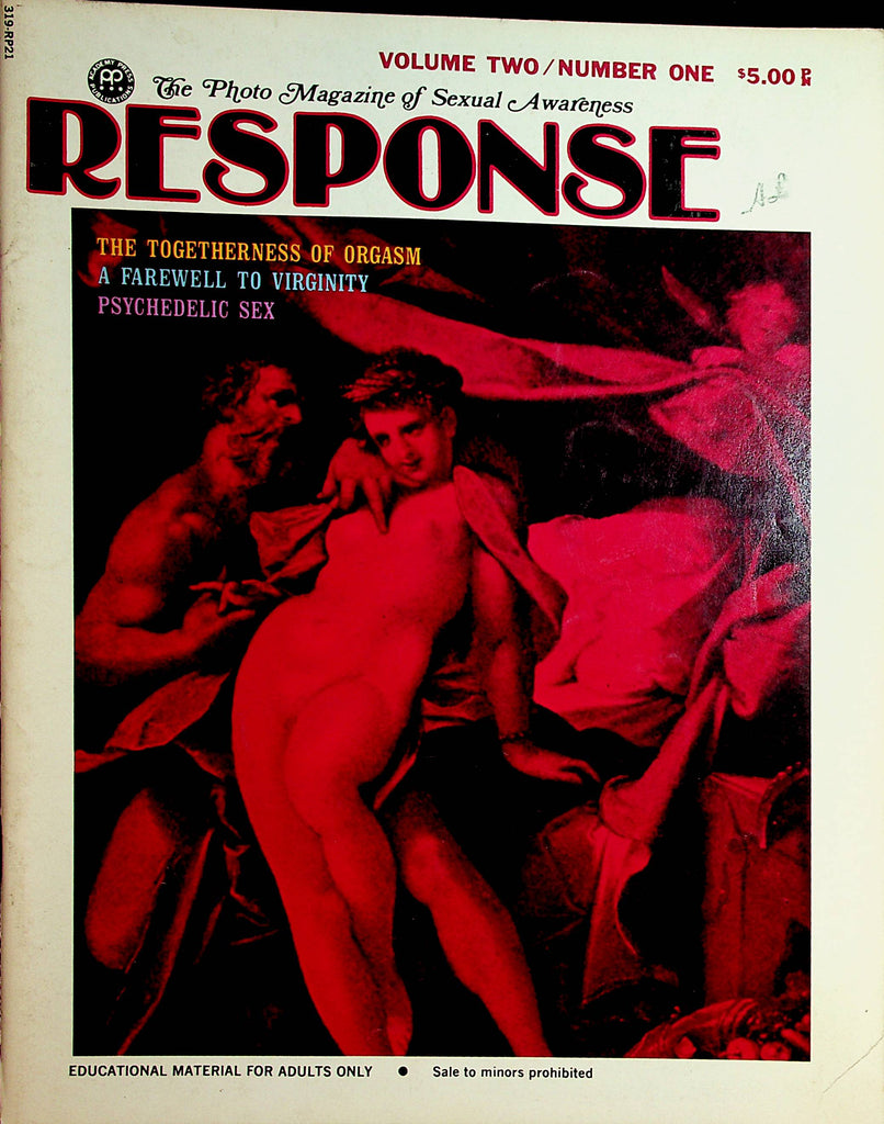 Response Sexual Awareness Magazine  Togetherness Of Orgasm  vol.2 #1 1971 Academy Press   093021lm-dm