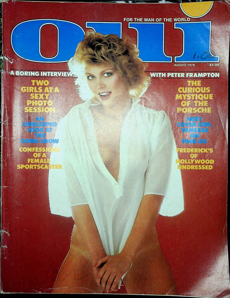 OUI Magazine Porsche & Vaqnessa August 1978 011623RP