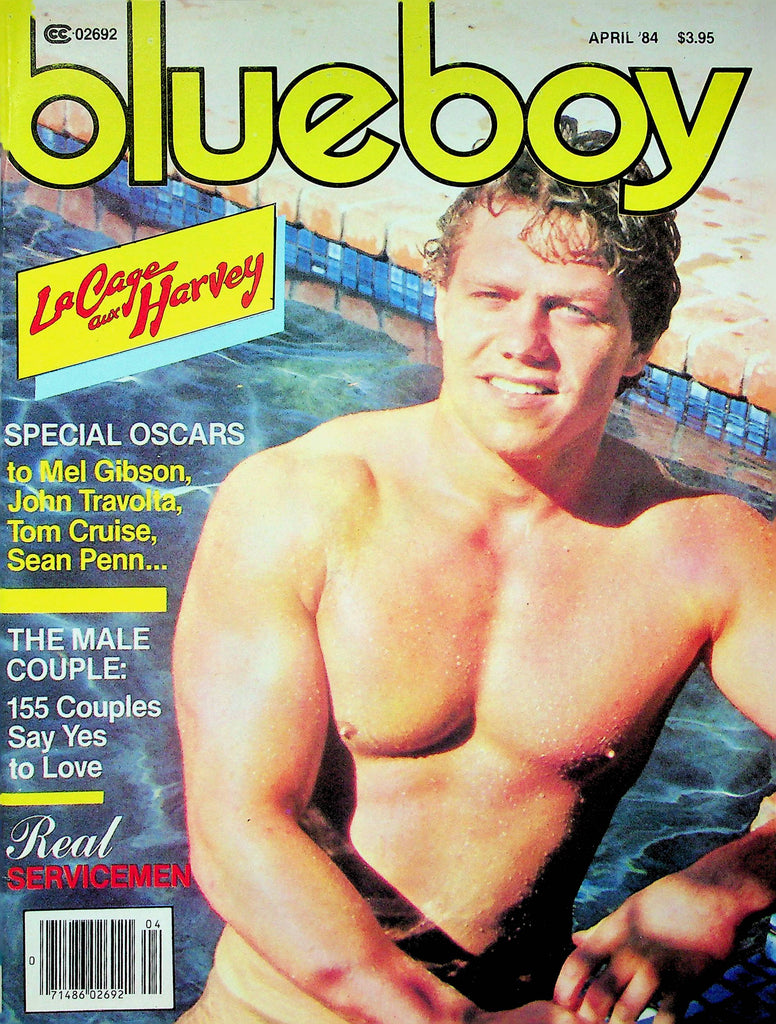 Blueboy Magazine La Cage Aux Harvey & Steven Blevins & Gene Spencer 1984 062022RP