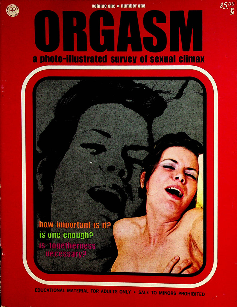 Orgasm Magazine  Photo-Illustrated Survey Of Sexual Climax  vol.1 #1  1973 Academy Press     102122lm-p