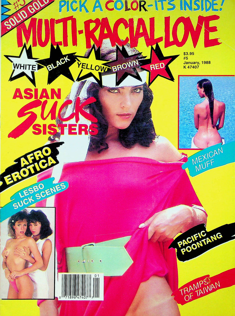 Multi-Racial Love Magazine Asian Suck Sisters January 1988 #5 071522RP