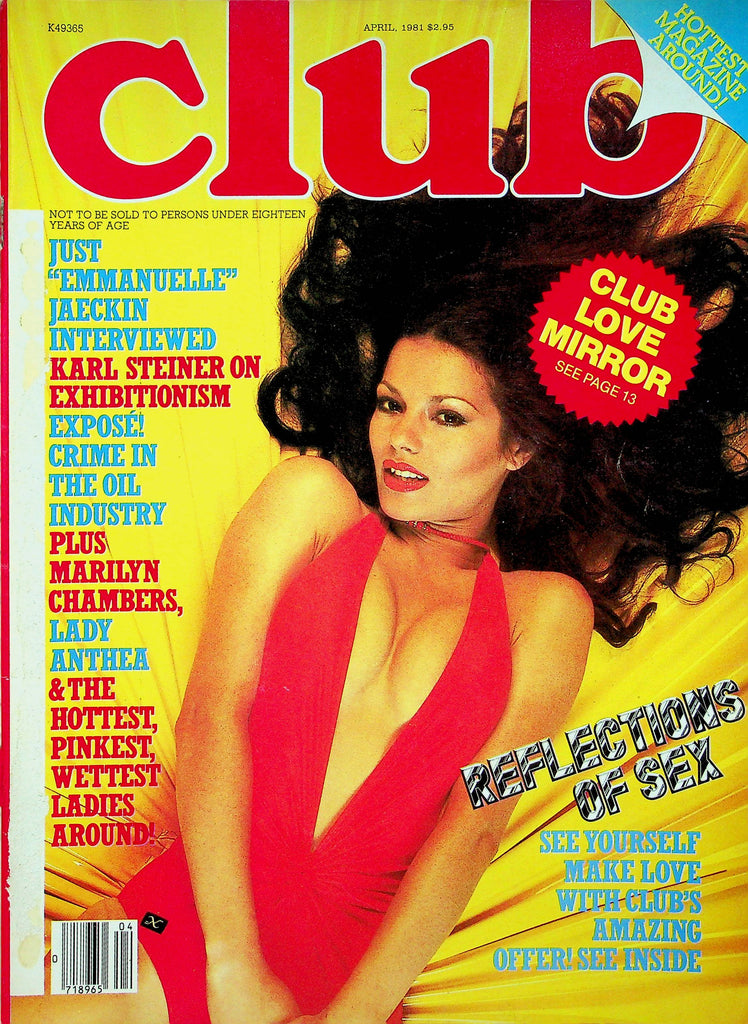 Club Magazine Emmanuelle Jaeckin Interview & Marilyn Chambers April 1981 082422RP