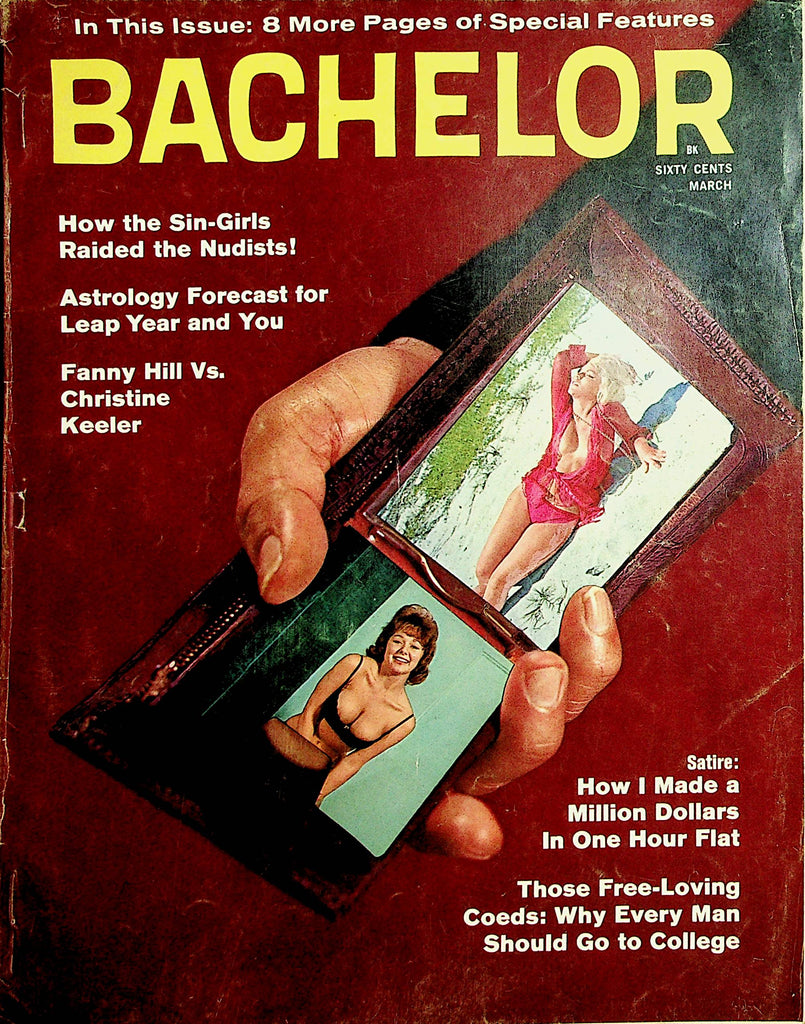 Bachelor Vintage Magazine   How The Sin-Girls Raided The Nudists  March 1964     112921lm-dm