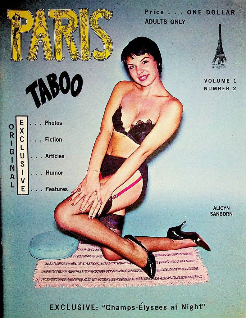 Paris Taboo Busty Magazine   Covergirl Alicyn Sanborn  vol.1 #2  1960's   070822lm-p