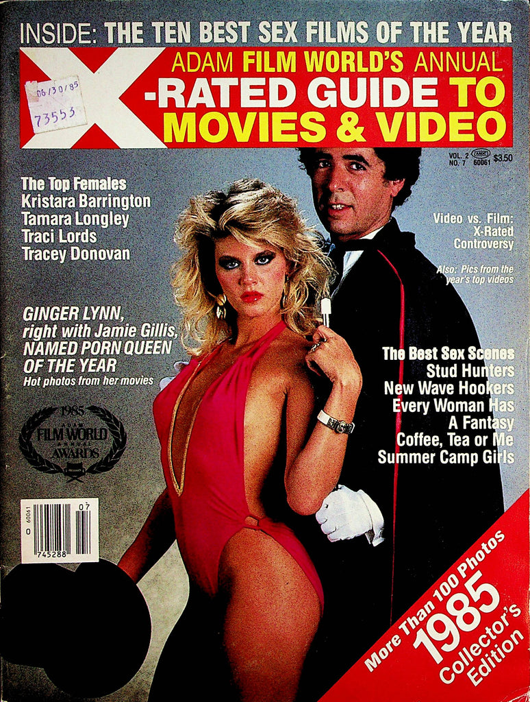 Adam Film World's Annual X-Rated Guide To Movies & Video   Ginger Lynn  vol.2 #7  1985   121322lm-p