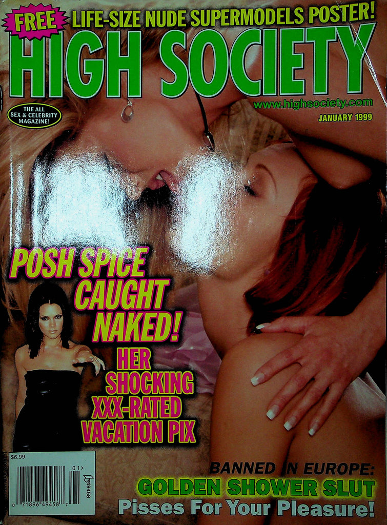 High Society Magazine Posh Spice & Natasha & Stacy January 1999 121322RP