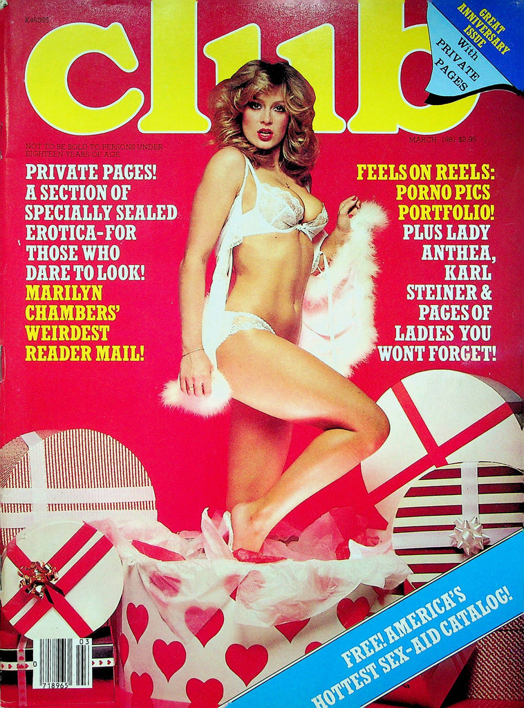 Club Adult Magazine Marilyn Chambers' & Lady Anthea & Karl Steiner March 1981 071222RP