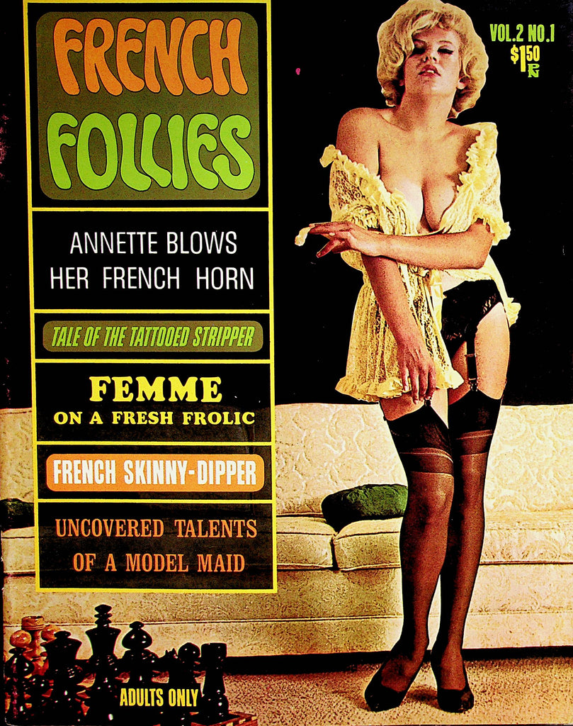 French Follies Busty Vintage Magazine   Centerfold Annette  vol.2 #1  1964    070122lm-p