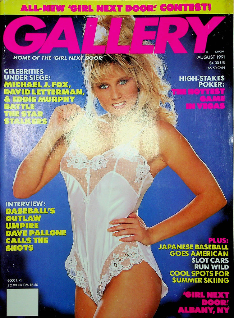 Gallery Magazine Dave Pallone & Lana & Karyn August 1991 012023RP