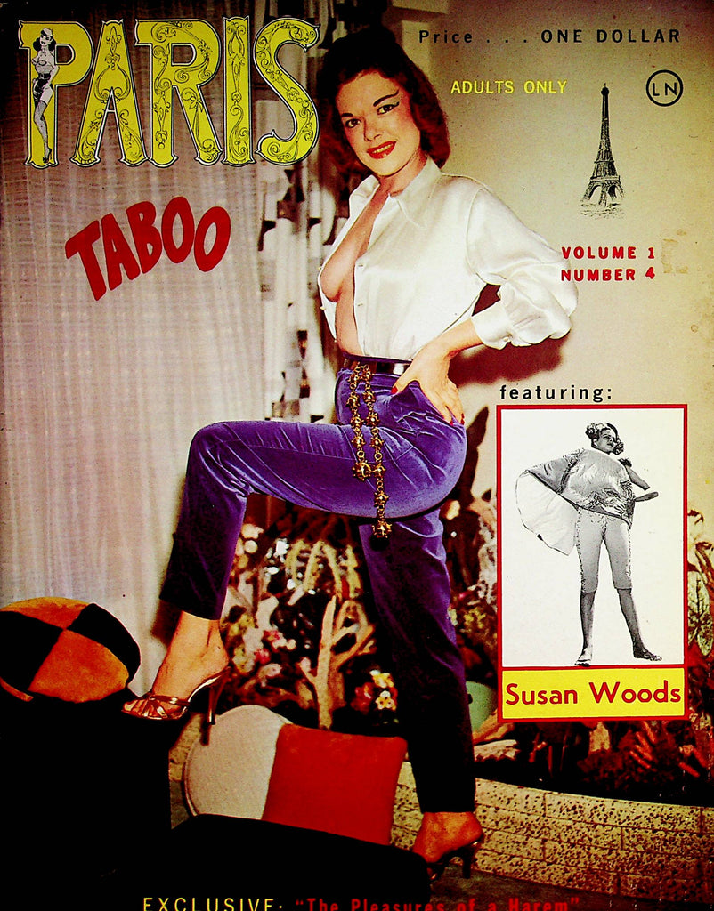 Paris Taboo Busty Magazine  Susan Woods/ "The Pleasures Of A Harem"  vol.1 #4  1960's  070822lm-p