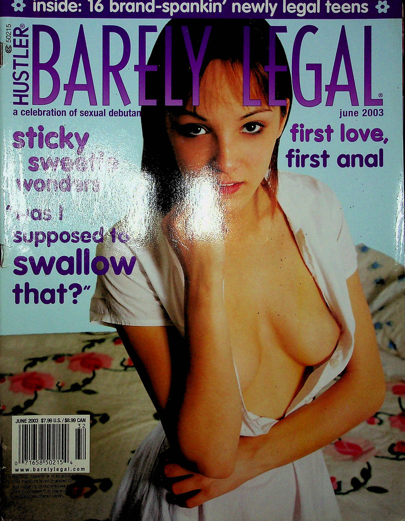 Hustler Barely Legal Magazine Charlie Nikki & Michelle June 2003 113022RP