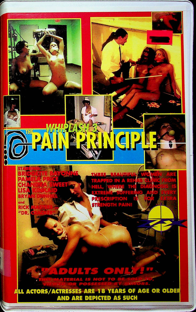 Adult VHS Movie Whiplash 3 The Pain Principle Ft. Bridgette Bayonne & Pamela Price 1998 By ZFX Prod. 032223RPVHS2