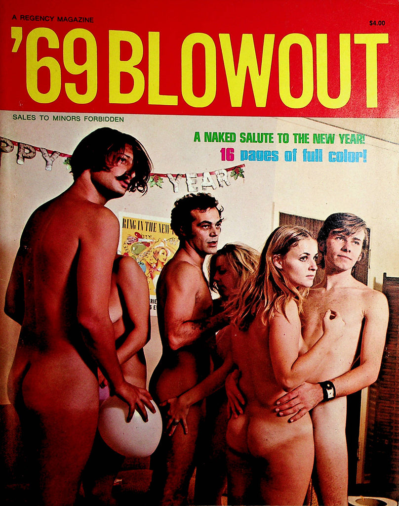 '69 Blowout Vintage Magazine  A Naked Salute To New Year!  1969 Regency Publishing    120221lm-dm