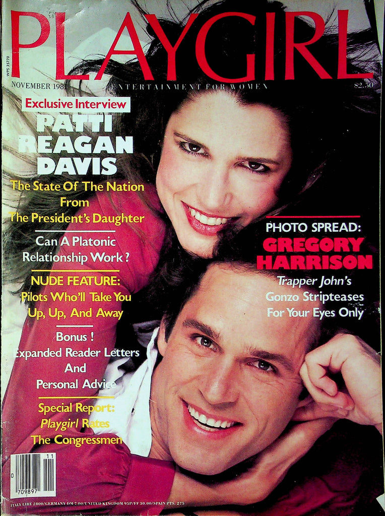 Playgirl Magazine Patti Reagan Davis  & Gregory Harrison November 1981 012723RP