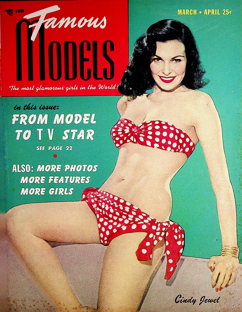 Famous Models Vintage Magazine Covergirl Cindy Jewel  March 1951    071822lm-p2
