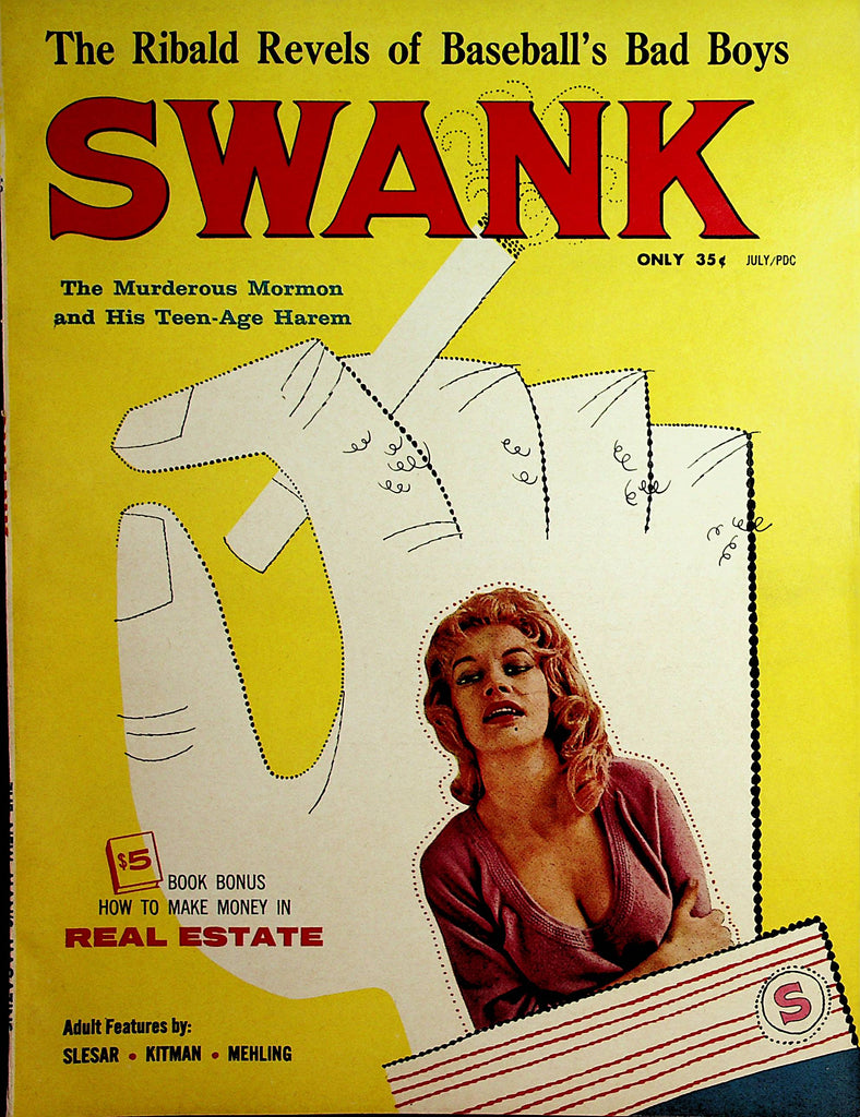 Swank Magazine   Babe Ruth / England's Sex Kitten Sara Terry July 1960    082421lm-dm