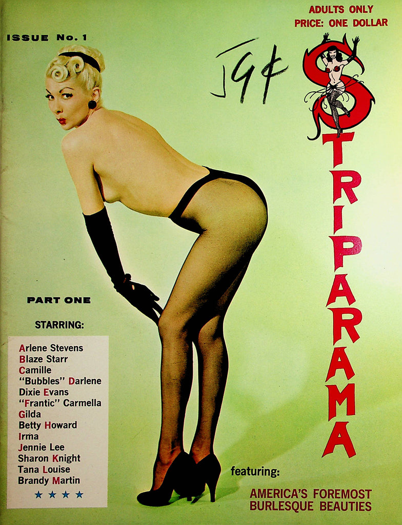 Striparama Vintage Magazine  Arelene Stevens / Blaze starr  #1 1960's   091321lm-dm