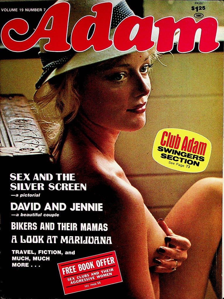 Adam Magazine   Covergirl Brigitt  vol.19 #7  July 1975     062822lm-p