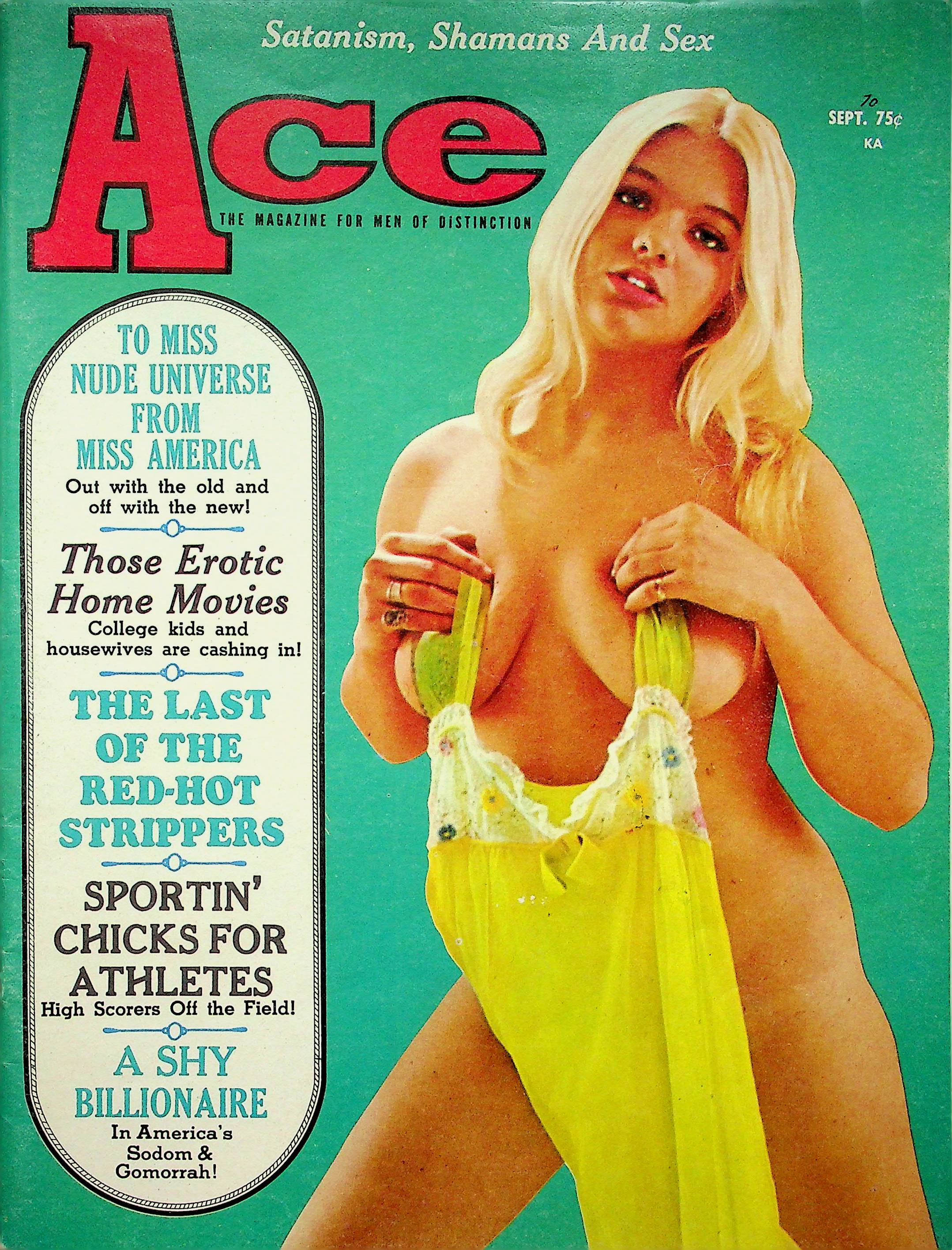 Ace Magazine Miss Nude Universe and Ruth Keuhn September 1970 061622RP image