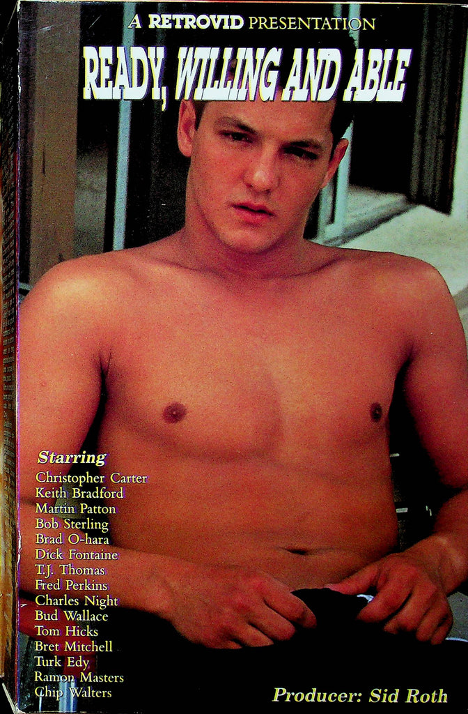 Gay Adult VHS Movie Ready Willing And Able Ft. Christopher Carter & Keith Bradford By Retrovid 032423RPVHS2