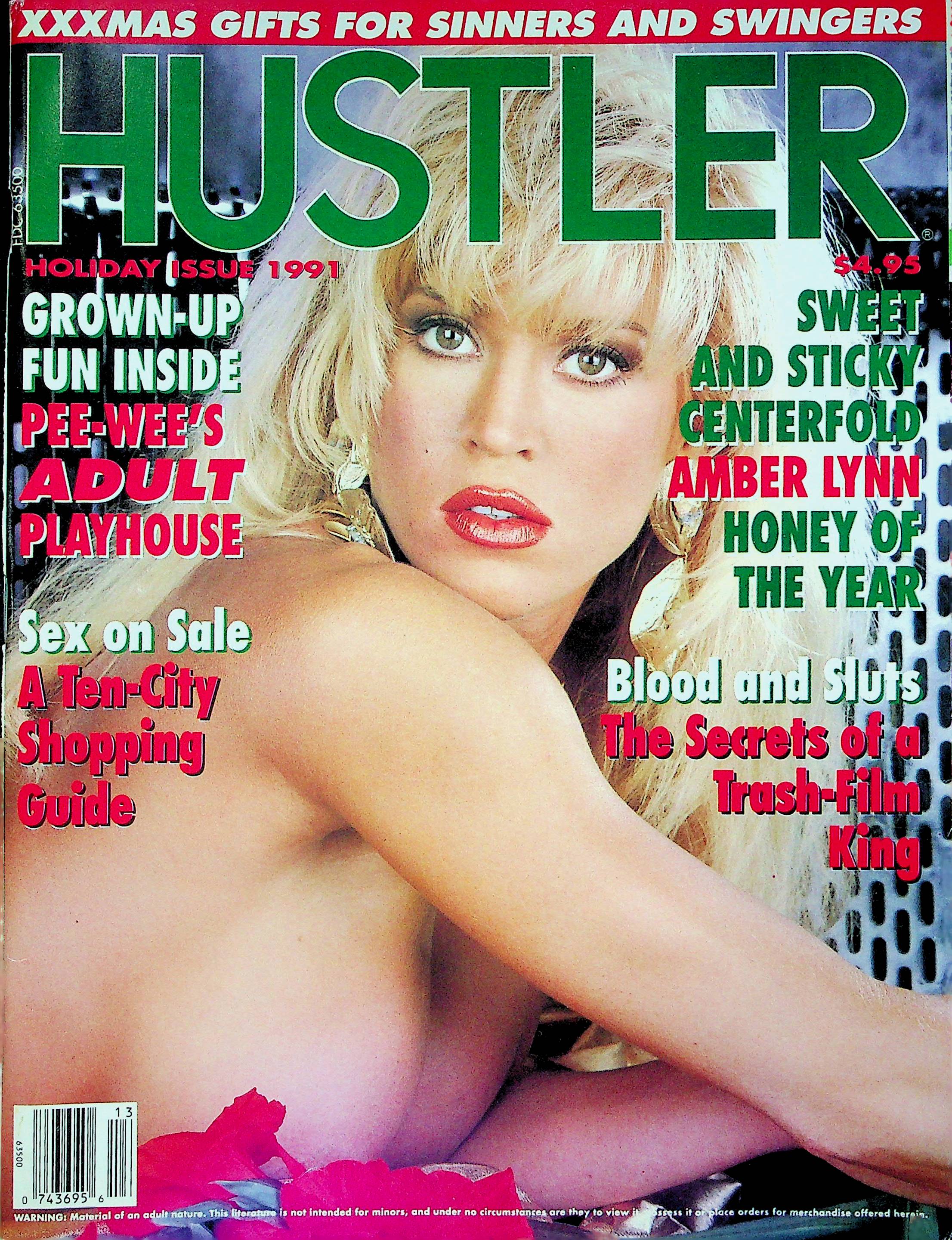 Hustler Magazine Amber Lynn and Raven and Gabrielle Holiday 1991 081122RP photo