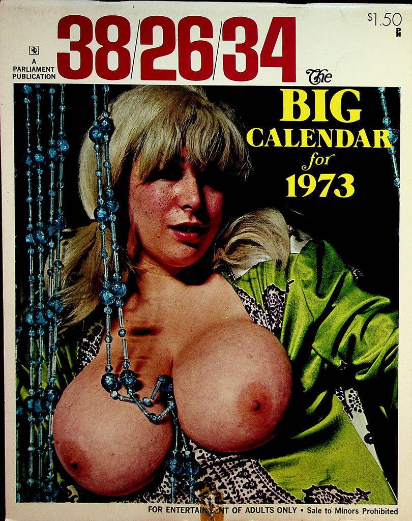 38/26/34 The Big Calendar For 1973  Arlene Bell/ Roxanne Brewer/ Uschi Digard  Parliament Publication 110822lm-p