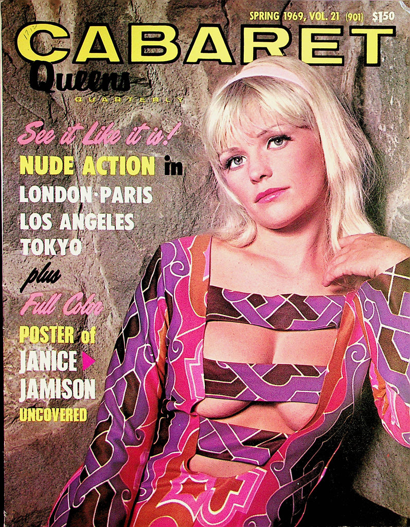 Cabaret Queens Quarterly Magazine Cover and Centerfold Janice Jamison vol.21  Spring 1969       062322lm-p