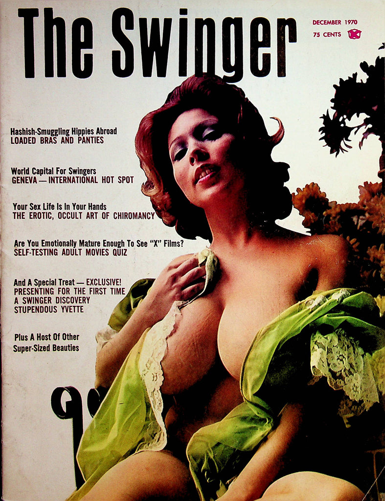 The Swinger Busty Magazine  Cover & Centerfold Girl Yvette   December 1970   081222lm-p2