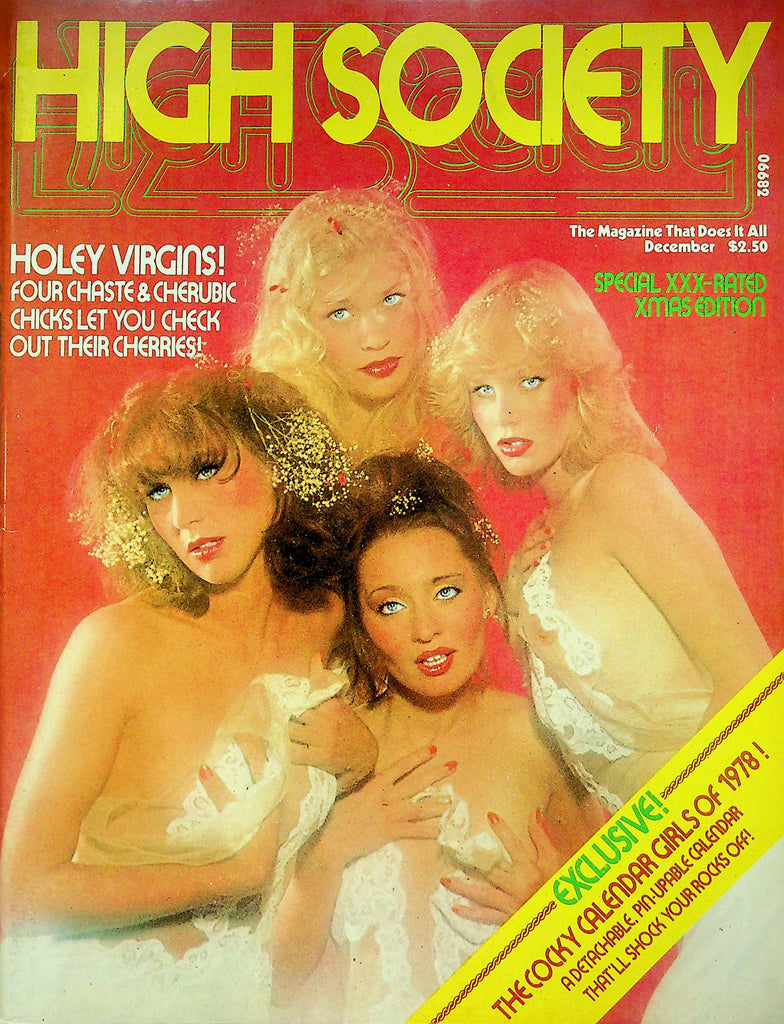 High Society Magazine XXX-Rated XMas December 1977 W/Calendar 083122RP