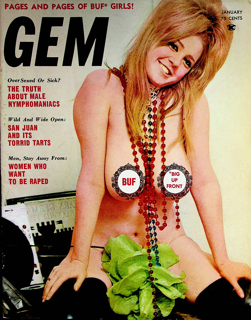Gem Busty Magazine   Cover and Gem Of The Month Frankie  January  1968  101422lm-p