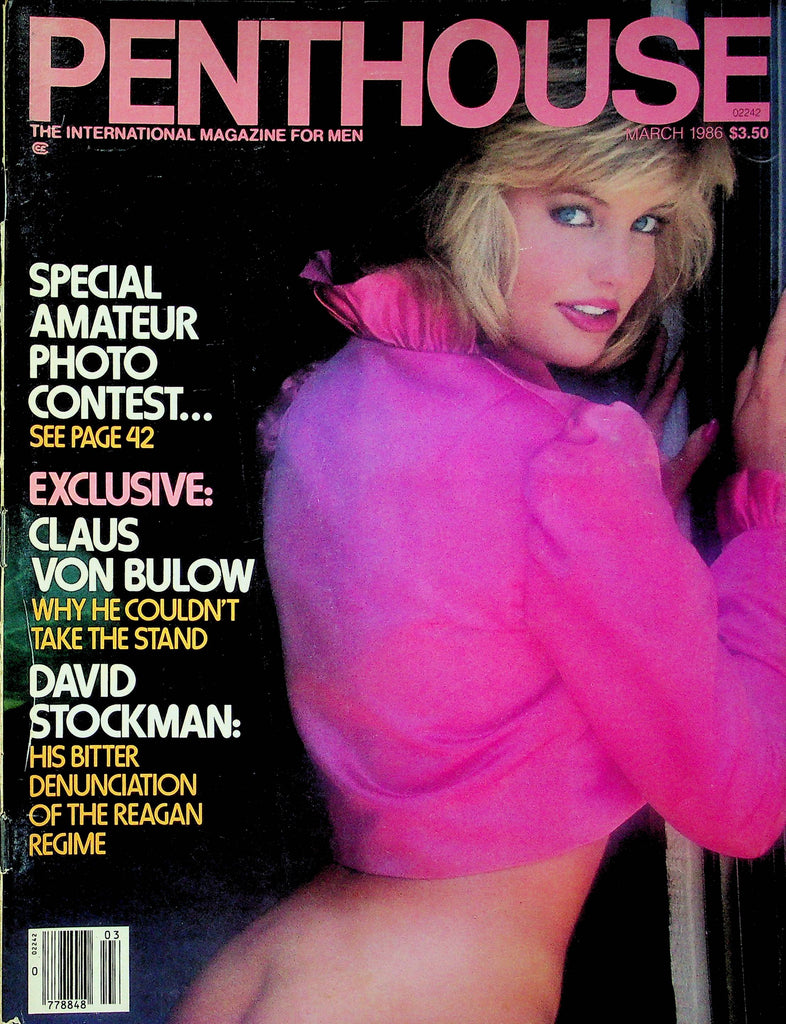 Penthouse Magazine Claus Von Bulow & David Stockman March 1986 020123RP