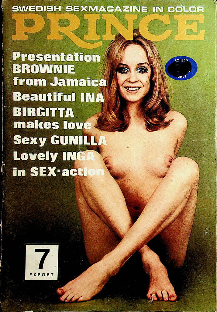 Prince Swedish Sex International Magazine  Birgitta Makes Love #7 1970's   030123lm-p