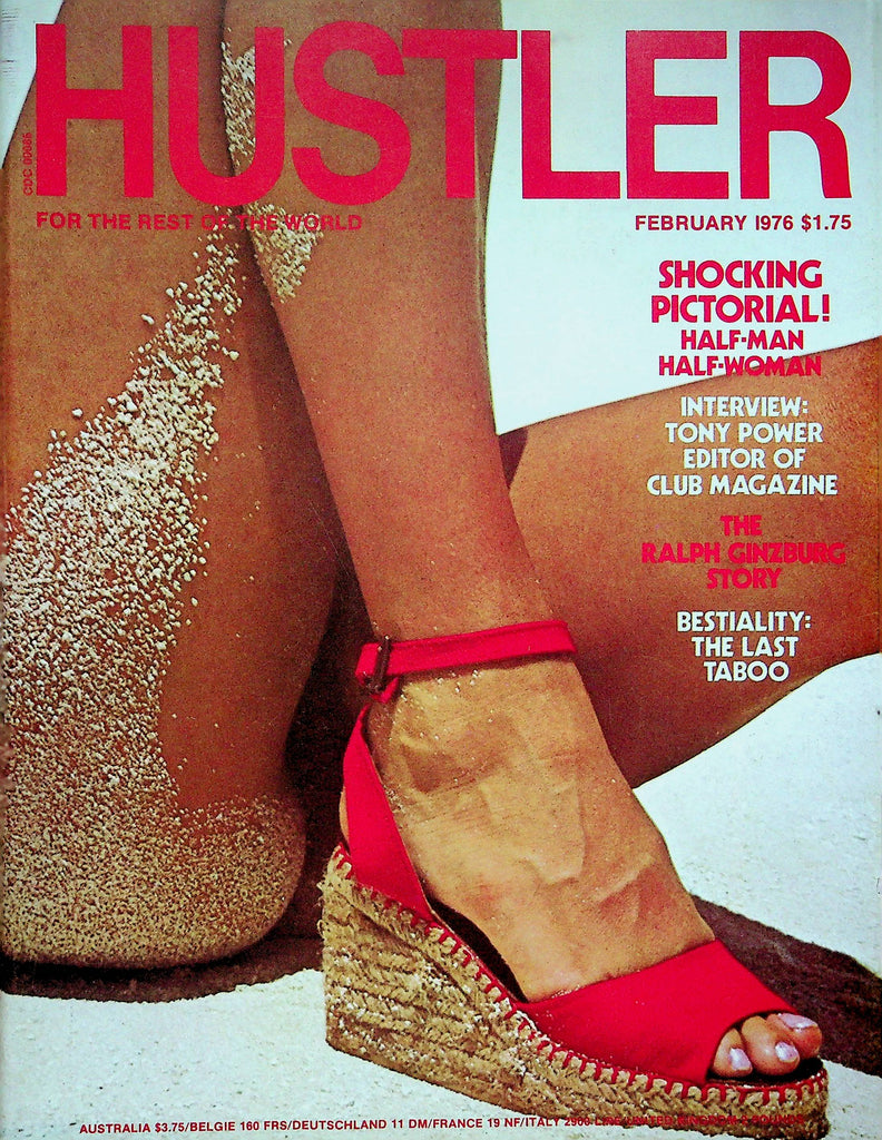 Hustler Magazine Tony Power Interview & Ralph Ginzburg February 1976 092122RP