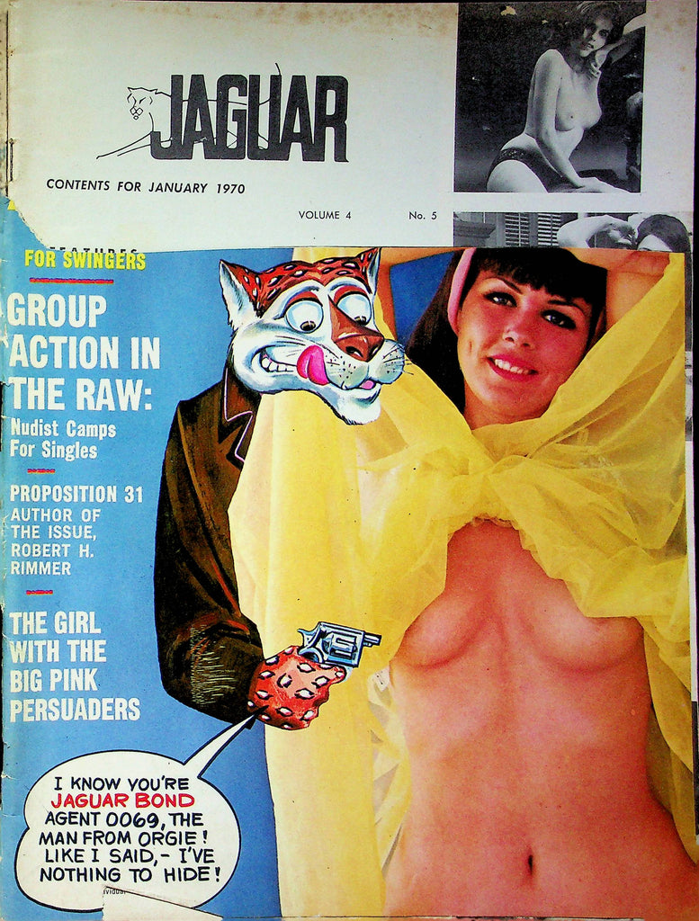 Jaguar Magazine Tom Jones & Sandra & Pamela January 1970 good reading copy 020623RP