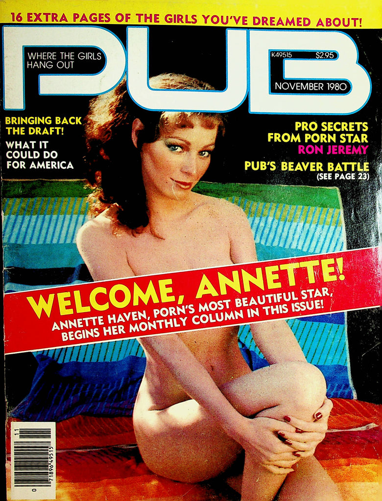Pub Magazine Annette Haven / Ron Jeremy  November 1980   093021lm-dm