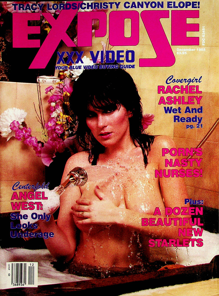 Expose Magazine  Covergirl Rachel Ashley / Christy Canyon   December 1985    022723lm-p