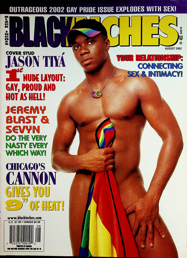 Black Inches Gay Magazine   Cover Stud Jason Tiya'  August 2002   022623lm-p