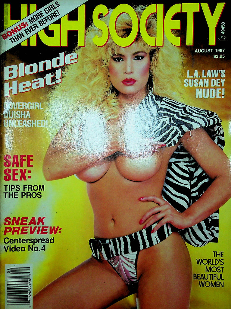 High Society Magazine Karen Carla & Quisha August 1987 120522RP