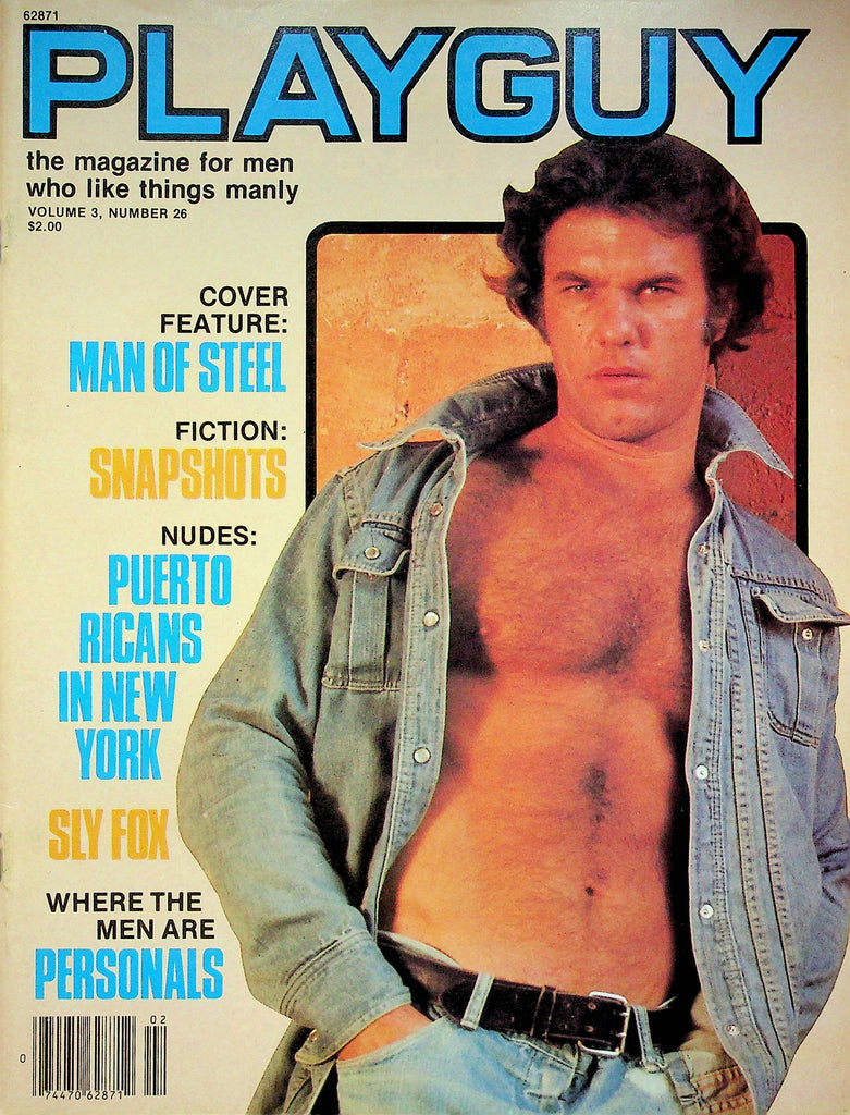 Playguy Magazine Man Of Steel & Sly Fox Vol.3 No.26 102622RP