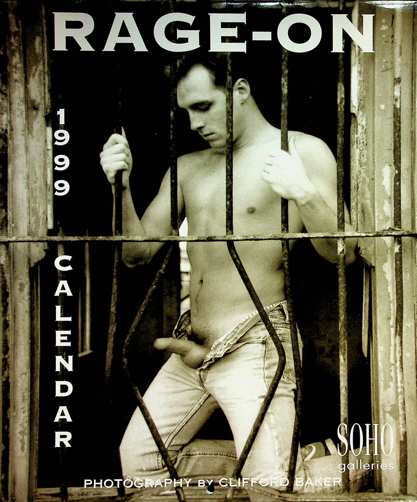 Rage-On Male Nude 1999  Wall Calendar  10" x 12"  Soho Galleries     041323lm-pcal